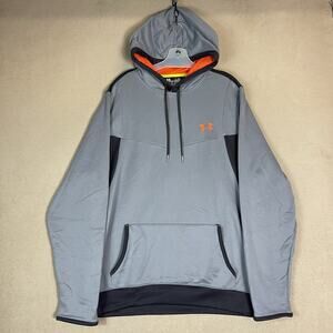 Under Armour Hoodie‎ Mens L Gray Catalist Allseason Gear Loose Pouch Pocket